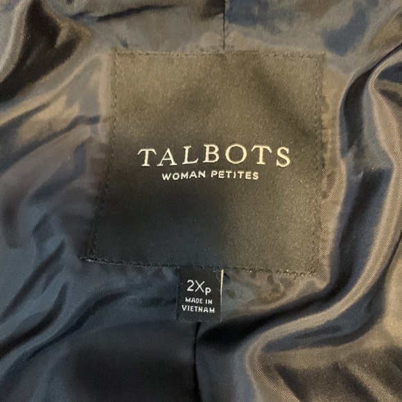 Talbots down filled gingham check parka puffer red black Buffalo plaid coat 2Xp - Picture 9 of 11